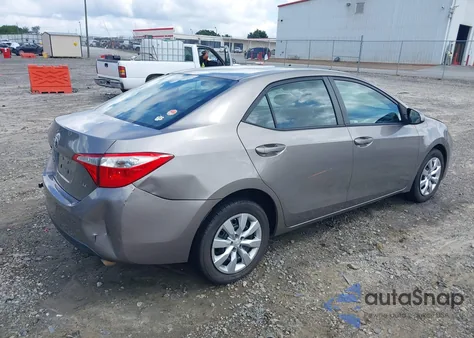 2016 Toyota Corolla Le z USA, uszkodzony, nr VIN 2T1BURHE4GC597638